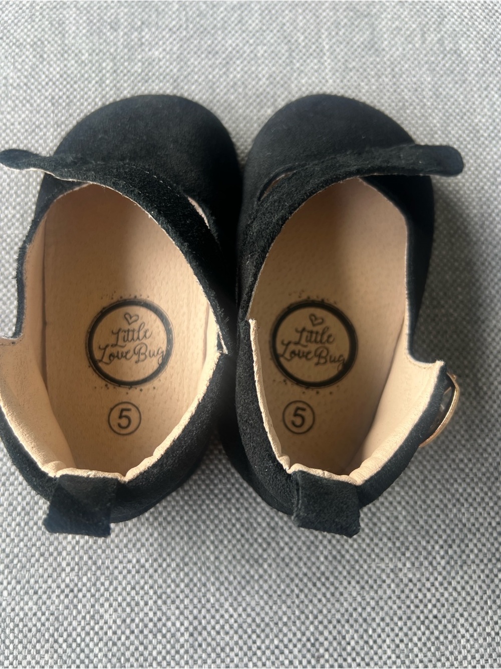 Little Love Bug Girls' Black Mary Jane Dress Shoes, comes with a dust bag